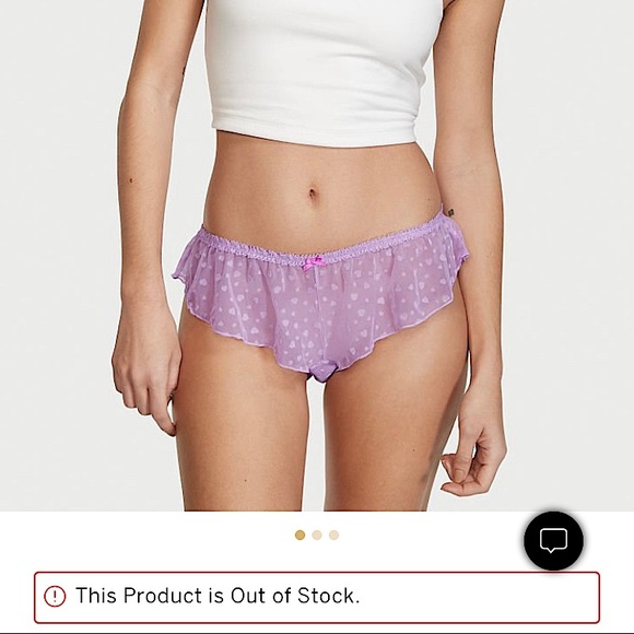 NWT VS mesh ruffle short panty - Picture 2 of 7